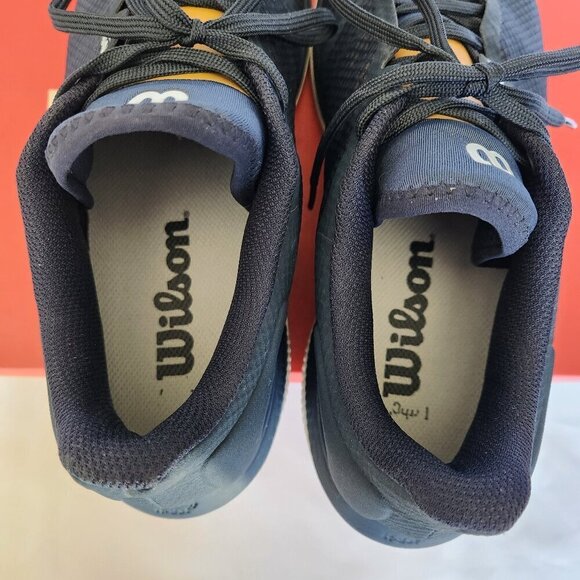 Men's WILSON Kaos Swift Tennis Shoe - Blue/Orange - M9/W10.5 - Picture 7 of 10